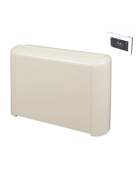 Ventilconvettore Daikin a pavimento con mobile Fan Coil FWV10DTN con pannello di controllo Touch Bianco FWTOUCHW e scheda di ...