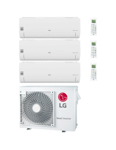 Climatizzatore Condizionatore LG Libero Smart R32 Wifi Trial Split Dual Inverter 9000 + 9000 + 9000 BTU con U.E. MU4R25 NOVIT... 2