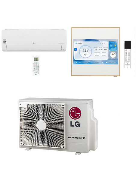 Climatizzatore Condizionatore LG Libero Smart + Artcool Gallery LCD R32 Dual Split Inverter 9000 + 12000 BTU con U.E. MU2R17 ...