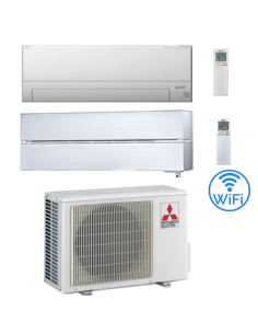 Climatizzatore Condizionatore Mitsubishi MSZ-BT + Kirigamine Style Wifi R32 Bianco perla Dual Split Inverter 9000 + 12000 BTU...