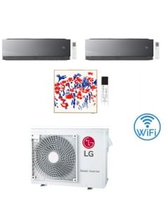 Climatizzatore Condizionatore LG Artcool Mirror AI Air + Artcool Gallery PHOTO R32 Wifi Trial Split inverter 9000 + 9000 + 12...