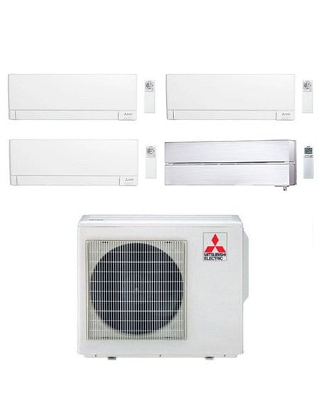 Climatizzatore Condizionatore Mitsubishi MSZ-AY + Kirigamine Style Bianco Perla Wifi R32 Quadri Split Inverter 9000 + 9000 + ...