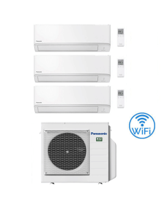 Climatizzatore Condizionatore Panasonic Serie TZ Wifi R32 Trial Split Inverter 7000 + 7000 + 9000 BTU con U.E. CU-3Z68TBE Cla...