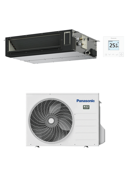 Climatizzatore Condizionatore Panasonic Canalizzato Flessibile PACi NX Serie Standard PF3 R32 18000 BTU S-3650PF3E INVERTER c...