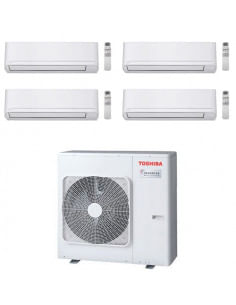 Climatizzatore Condizionatore Toshiba R32 WiFi Opzionale* Quadri Split Inverter 10000 + 10000 + 10000 (New Seiya) + 16000 (Sh...