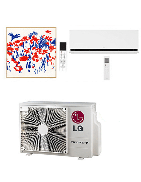 Climatizzatore Condizionatore Artcool Gallery PHOTO + Dualcool Deluxe R32 Dual Split Inverter 9000 + 12000 BTU con U.E. MU3R2...