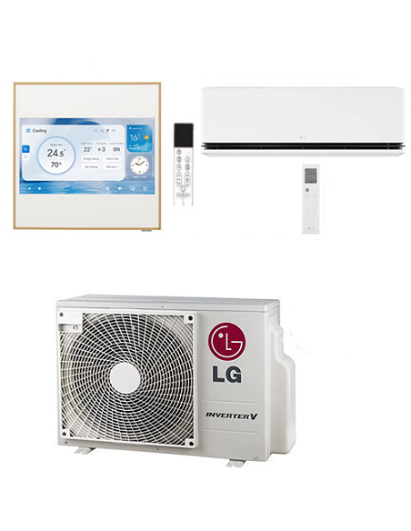 Climatizzatore Condizionatore Artcool Gallery LCD + Dualcool Deluxe R32 Dual Split Inverter 9000 + 12000 BTU con U.E. MU3R21 ...