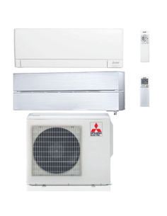 Climatizzatore Condizionatore Mitsubishi MSZ-AY + Kirigamine Style Bianco Perla Wifi R32 Dual Split Inverter 9000 + 18000 BTU... 2
