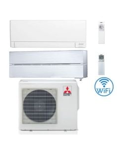 Climatizzatore Condizionatore Mitsubishi MSZ-AY + Kirigamine Style Bianco Perla Wifi R32 Dual Split Inverter 9000 + 18000 BTU...