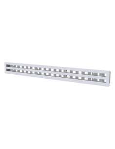 Diffusore lineare in PVC anticondensa con serranda a 2 feritoie lunghezza 1000mm - Climaway