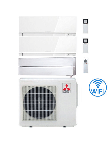 Climatizzatore Condizionatore Mitsubishi Kirigamine Zen + Kirigamine Style Bianco Perla Wifi Bianco Trial Split Inverter 7000...