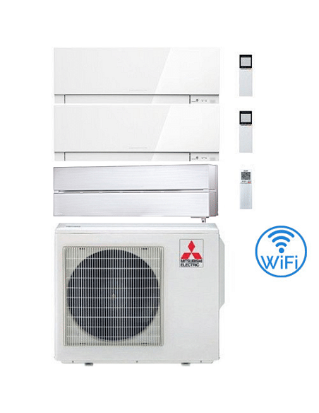 Climatizzatore Condizionatore Mitsubishi Kirigamine Zen + Kirigamine Style Bianco Perla Wifi Bianco Trial Split Inverter 7000...