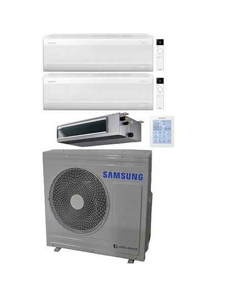 Climatizzatore Condizionatore Samsung Windfree Avant S2 Wifi + Canalizzabile R32 Trial Split Inverter 9000 + 9000 + 12000 BTU...