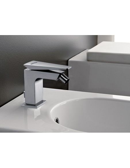 Rubinetto Miscelatore per bidet serie Beam Jacuzzi con scarico automatico 0AM00094JA00 cromato - Climaway
