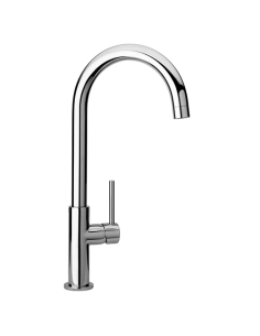 Rubinetto Miscelatore monoforo per lavello cucina Piralla serie Essenza con bocca alta orientabile 0ES00104B16 cromato - Clim...