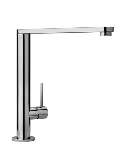 Rubinetto Miscelatore monoforo per lavello cucina Piralla serie Essenza con bocca a fontana orientabile a 90° 0ES00141A16 cro...