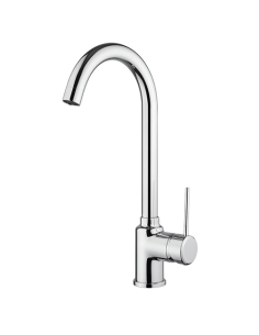 Rubinetto Miscelatore monoforo per lavello cucina Piralla serie Lione con canna alta orientabile 0LI00104A21 cromo - Climaway