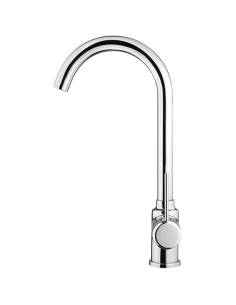 Rubinetto Miscelatore monoforo per lavello cucina Piralla serie Lione con canna alta orientabile 0LI00104A21 cromo - Climaway 2
