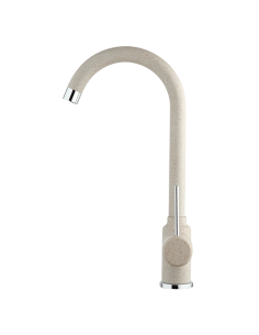 Rubinetto Miscelatore monoforo per lavello cucina Piralla serie Lione con canna alta orientabile 0LI20104A21 granito avena - ... 2