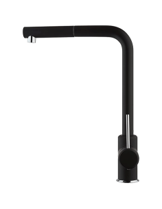 Rubinetto Miscelatore monoforo per lavello cucina Piralla serie Lione con canna alta orientabile e doccia monogetto estraibil... 2