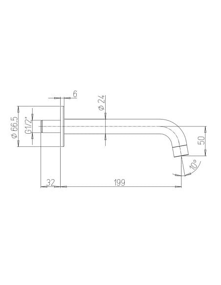 Rubinetto Jacuzzi a incasso per lavabo serie Moonlight senza scarico per piletta click clack 0MG00497JA00 cromato - Climaway