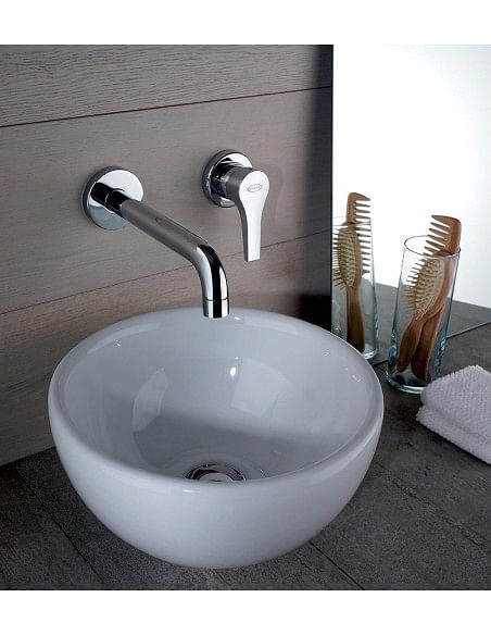 Rubinetto Jacuzzi a incasso per lavabo serie Moonlight senza scarico per piletta click clack 0MG00497JA00 cromato - Climaway