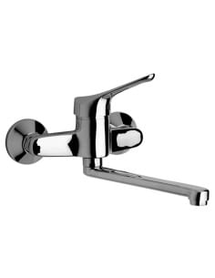 Rubinetto Miscelatore per lavello cucina serie Ariel Piralla a parete 0RE00062A16 cromato - Climaway