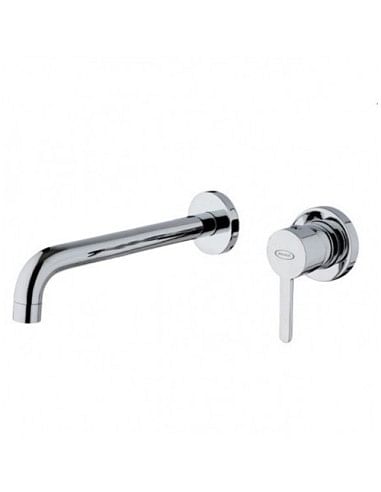 Rubinetto Jacuzzi a incasso per lavabo serie Sunset senza scarico per piletta click clack 0SU00497JA02 cromato - Climaway