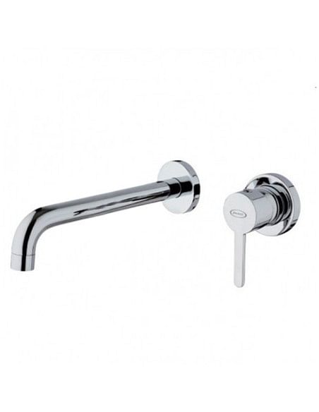 Rubinetto Jacuzzi a incasso per lavabo serie Sunset senza scarico per piletta click clack 0SU00497JA02 cromato - Climaway