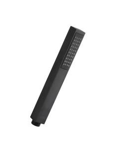 Doccetta Jacuzzi serie Glint anticalcare quadra ottone 1 getto art. 1291150JAYO nero opaco - Climaway