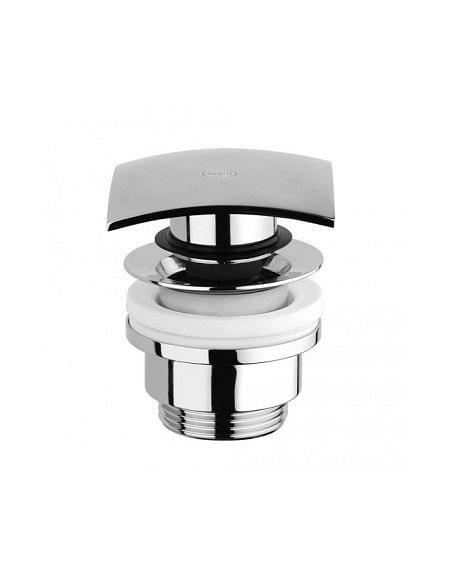 Piletta di scarico Jacuzzi click-clack universale testa quadra per bidet - lavabo cromo 1751012JA00 - Climaway
