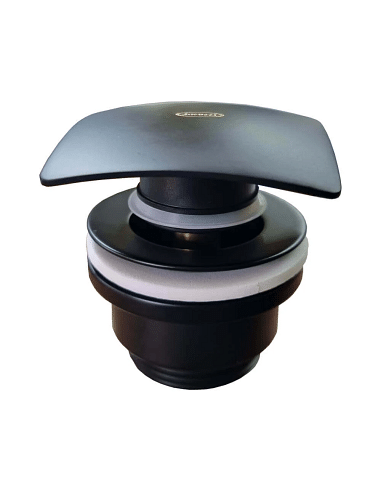 Piletta di scarico Jacuzzi click-clack universale testa quadra per bidet - lavabo nero opaco 1751012JAYO - Climaway