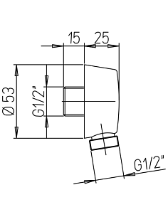 Presa acqua universale a parete Jacuzzi con attacco da 1/2 1990195JA00 - Climaway 2
