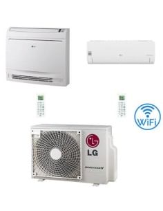 Climatizzatore Condizionatore LG Console più Libero Smart R32 WiFi Dual Split Standard Inverter 9000 + 12000 BTU con U.E. MU3...