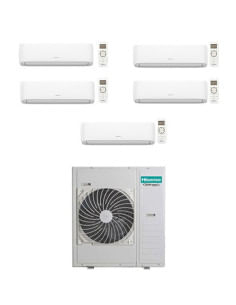 Climatizzatore Condizionatore Hisense Hi Comfort Wifi R32 Penta Split Inverter 7000 + 7000 + 7000 + 12000 + 18000 BTU con U.E... 2