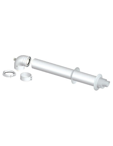 Kit tubo fumi coassiale Ø60/100 per scaldabagno Ferroli Kona - Climaway