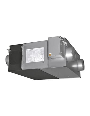 Recuperatore di calore Entalpico VMC Mitsubishi portata d'aria 1000 mc/h LGH-100RVX3-E con comando a filo PZ-62DR-EB - Climaway