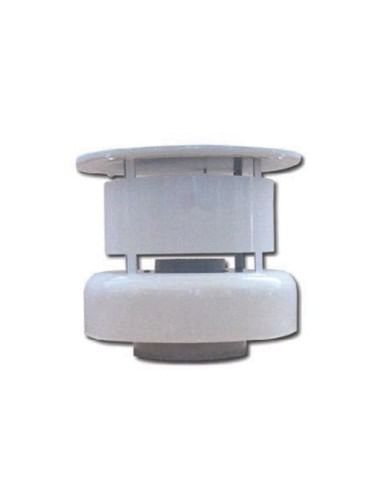 Terminale verticale coassiale a tetto Ø60/100 per tubo in alluminio bianco - Climaway