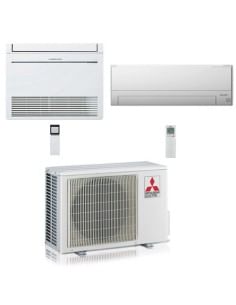 Climatizzatore Condizionatore Mitsubishi R32 Dual Split Inverter Console + MSZ-BT Wifi 12000 + 18000 BTU con U.E. MXZ-3F54VF ...