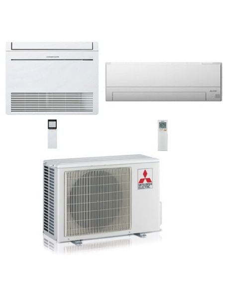 Climatizzatore Condizionatore Mitsubishi R32 Dual Split Inverter Console + MSZ-BT Wifi 12000 + 18000 BTU con U.E. MXZ-3F54VF ...