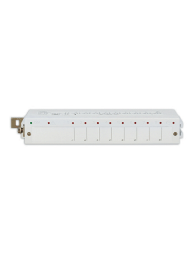 Barra di comando 8 zone Perry Electric per cronotermostato C.DOM - 1PE2BC0800 - Climaway
