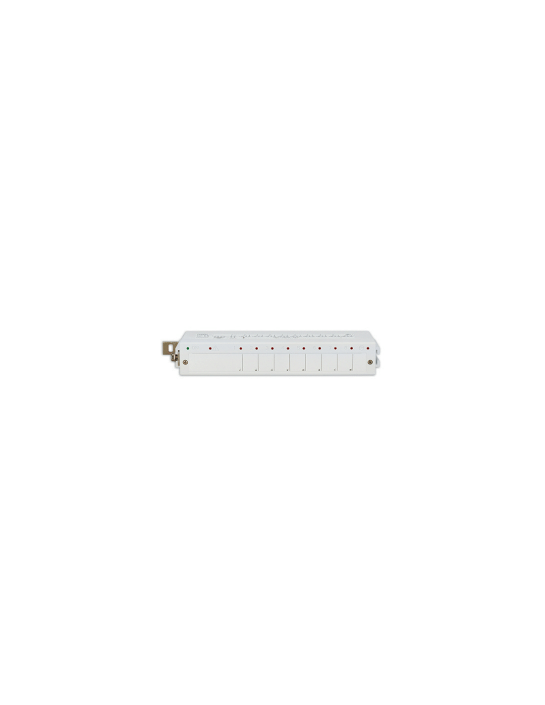 Barra di comando 8 zone Perry Electric per cronotermostato C.DOM - 1PE2BC0800