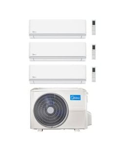 Climatizzatore Condizionatore Midea Elegance R32 WiFi Trial Split 9000 + 9000 + 18000 BTU con U.E. M4O-36FN8-Q INVERTER Class... 2