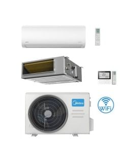 Climatizzatore Condizionatore Midea Xtreme + Canalizzato A7 R32 WiFi Dual Split Inverter 18000 + 18000 BTU con U.E. M4O-36FN8...