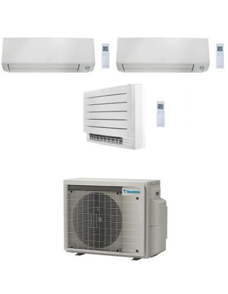 Climatizzatore GARANZIA ITALIA Daikin Perfera All Seasons + Console Pavimento Wifi Trial Split Inverter 7000 + 7000 + 12000 B...