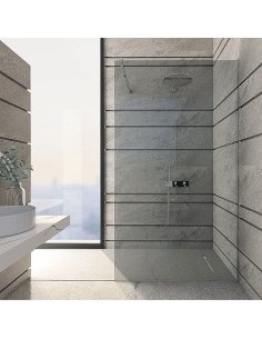 Parete doccia Walk-In Piralla serie Indigo 16003 L 80 x H 200 cm - Climaway 2