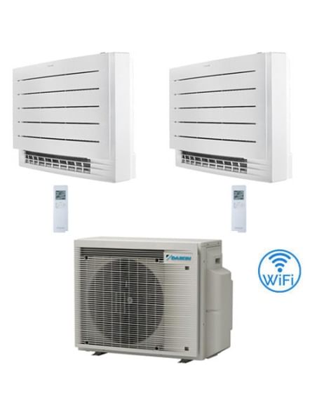 Climatizzatore GARANZIA ITALIA Daikin Serie FVXM-A Console Pavimento Perfera WiFi R32 Dual Split Inverter 9000 + 9000 BTU con...