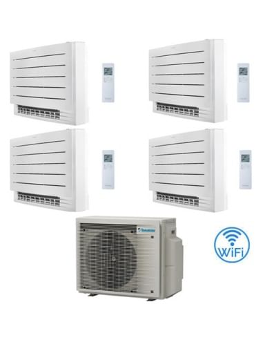 Climatizzatore GARANZIA ITALIA Daikin Serie FVXM-A Console Pavimento Perfera WiFi R32 Quadri Split Inverter 9000 + 9000 + 900...