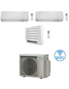 Climatizzatore GARANZIA ITALIA Daikin Perfera All Seasons + Console Pavimento Wifi Trial Split Inverter 9000 + 9000 + 18000 B...