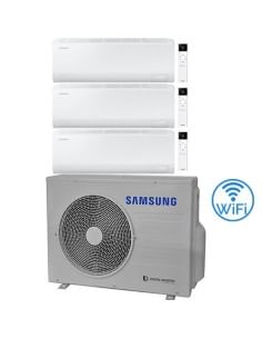Climatizzatore Condizionatore Samsung CEBU S2 R32 Wifi Trial Split Inverter 9000 + 9000 + 12000 BTU con U.E. AJ068TXJ3KG/EU N...